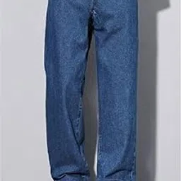 rabezo denim Loose Fit Mid Rise Dark Blue Men Denim Jeans (RBZ-04-101)-picture-37