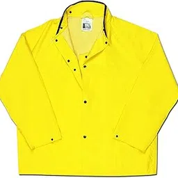 MCR Safety 800JNM Concord Neoprene/Nylon Flame Resistant Jacket with Snaps for Optional Hood Attachment, Yellow, Medium-picture-30