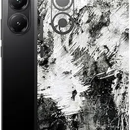 AtOdds Mobile Skin Sticker Wrap | Compatible for Poco X7 PRO (5G) | Scratchproof Matte Finish | Full Coverage for All Sides & Camera Protection (Messed)-picture-22