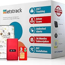 LETSTRACK Standard Vehicle Security 3 Year Subscription | Voice-Enabled Real-time GPS Tracking Device for Car / 4-Wheeler with Mobile App Track Your Car Pan-India-picture-15