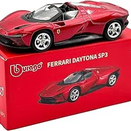 Bburago 1:64 Scale Ferrari Series Model Collection Race Diecast Metal Model Car (Daytona SP3 RED)-picture-31