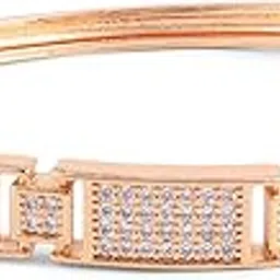 nilu's collection Rose Gold Plated Kada Bracelet with American Diamond for Women And Girls | Anti-Tarnish | Everyday Wear | Office Wear | Anti-Allergy-picture-49