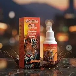 Sanda Oil for Men's Power and Strength - Ayurvedic Blend Therapeutic Massage Oil - 30ml Bottle-image-2