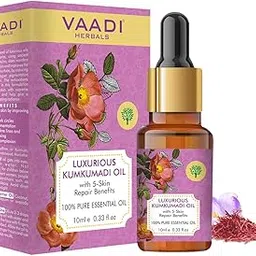 VAADI HERBALS Luxurious Kumkumadi Oil (Pure Mix Of Saffron, Sandalwood, Manjistha & Almond Oil) - Reduces Dark Circles, Pigmentation & Brightens Complexion, 10 ml-image-35