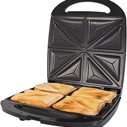 Mugath 4 Slices of Breakfast Sandwich Maker with Indicator Lights, Nonstick Toaster & Sandwichera Electrica, Panini Grill Press Sandwich Maker | Sandwich Panini Maker Grilled Cheese Machine-picture-15