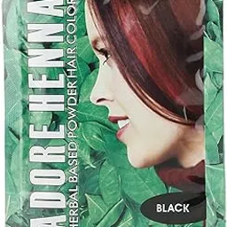 Adore Henna Hair Coloring Powder, Black, 50 g-image-1