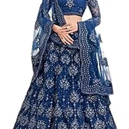 249-zaalima fashion ZAALIMA FASHION Embroidered Semi Stitched Lehenga Choli Dupatta set with unstiched blouse piece and Flare Lehenga choli-picture-52