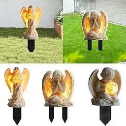 SECRET DESIRE Angel Garden Stake Accent 2D Acrylic Flat for Farmhouse Home Porch 20cmx8.9cmx0.3cm-image-91