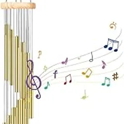 Wind Chimes for Home, Home Decor Items Hanging Decorative Items, Bells Hanging Decoration Wind Chimes for Balcony Living Room Garden Decoration Indoor Outdoor Windchime Decor (15 Pipes)-picture-25