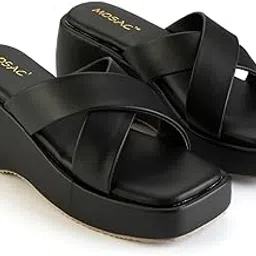 mosac Fashion Sandal Casual Platform Wedges Heels SandalsWith Comfortable Sole For Womens & Girls-picture-21