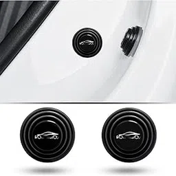 Allure Auto® (8 Pcs) Black Car Door Protector Car Door Shock Absorber Stickers,Buffer Bumper Cushion Car Door Shock Absorbing Silicone Gaskets Automotive Door Gasket for Mahindra Xuv 500-picture-31