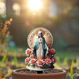 CALANDIS™ Blessed Mary Statue Stakes Landscape Xmas Decor for Farmhouse Backyard Patio-picture-32