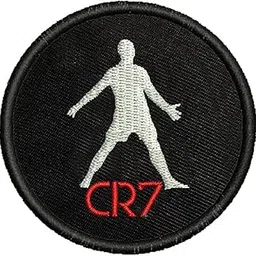 CR7 Embroidery Patches Sewable Patches Clothes Men Boys Girls Jackets Jeans Bags Any Garments Etc (2.5 x 2.5 Inch) (White,Red)-picture-14