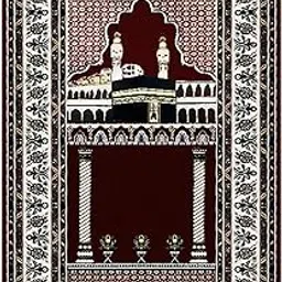 JAZZY PEARLS® Soft Portable Muslim Prayer Mat Ramadan Gifts Islamic Gift for Home Decor C-picture-11