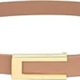 steflon Skinny Women Leather Belt for Dresses Thin Waist Belt for Jeans Pants with Gold Buckle.-picture-25