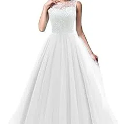 tilism Women's Christian Wedding White Gown-picture-20