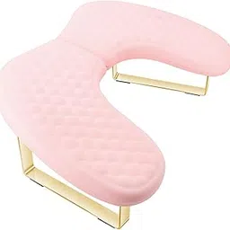 Nyvaan Hand Rest for Nails Tech,Soft Memory Foam Nail Arm Rest Stand,U Shaped Manicure Hand Rest Cushion Pillow for Acrylic Nails,Detachable Bracket (Pink)-picture-31
