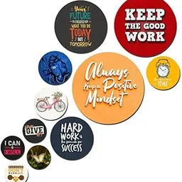 CRAFZO Designer MDF Wooden Wall Hanging for Home Decoration | Office | Gift | Wall Decor Hanging Items | Wall Art | Living Room | Bedroom, Pack of 11 Pieces. WC044-picture-48