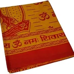 MPS COTTON COOL Om Namah Shivay Print Gamcha (Size:30x60 Inch) (Pack of 1 Piece) Colour:Orange-image-84
