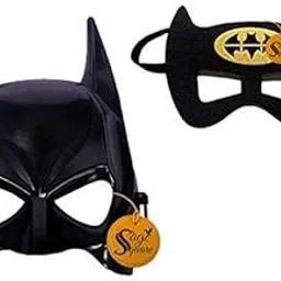 Sage Square "Superhero" Eye Mask & Face Mask for Costume Parties, Cosplay, Birthday Parties & Dress-up (Combo)-picture-13