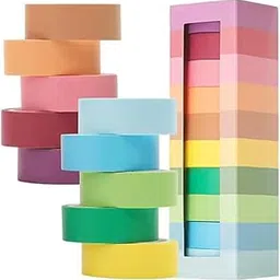 Paper Tape Pack of 10– Washi Tape | Painters Tape | Hand Decor | Retro Decor | Craft Tape | Colored Masking Tape | Scrapbooking | Wide Supplies (10)-image-30
