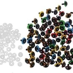 Enakshi® 2x100 Pieces Mixed Color Poly Safety Eyes with Washers for Doll Making 10mm|Toys & Hobbies | Stuffed Animals | Other Stuffed Animals-picture-28