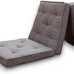 Tri Folding Cotton Mattress,Single Cotton Futon Mattress,Tri-Fold Mattress With Cotton Filled,Removable As Cushion,Guest Mattress Folds Away For Storage(24X72 Inches)(Grey), Foldable-picture-10