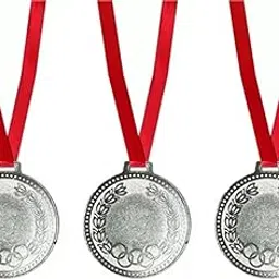 Owlix 2.5-Inch Silver Olympic Medals - Pack of 3 for School Sports Events-picture-15