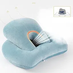 ATORSE Memory Foam Explosions Octopus Nap Pillow Support for Office Travelling Desk sea Blue-picture-40