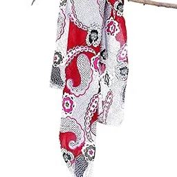 contrast living Agrensin Scarves for Women Stylish,Cotton Printed Scarves for all session for ladies, Girls Cotton printed Scarf, 100x100 Cm Square Size,100% Cotton trendy Scarf for Girls-picture-31