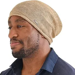charm Hemp Beanie Hat Summer Cap - Mens Slouchy Beanie Womens Baggy Knit Cooling Hat-picture-16