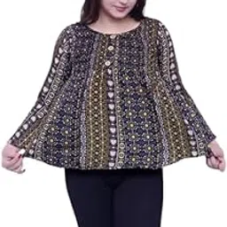 Women's Printed Crepe Top_Top_D1__-picture-19