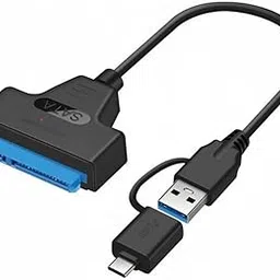 Cablecc Type C & USB 3.0 Male to SATA 22 Pin 2.5" Hard Disk Driver SSD Adapter Cable for MacBook & Laptop-picture-12