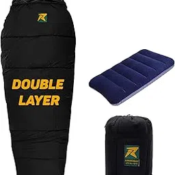 Rocksport Sleeping Bag for Camping -2°C to 10°C with Fur Liner for Extra Warmth Ideal Sleeping Bags for Adults l Free Air Pillow & Adventure Pass-picture-12