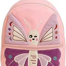 ZYTRE Kids Butterfly Backpack | Pink & Purple Toddler School Bag with Decorative Applique Design | Lightweight & Comfortable Backpack with Padded Straps for Girls-picture-31