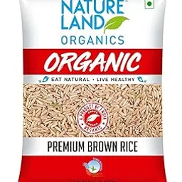 Natureland Organics Brown Rice Premium 1 Kg - Organic Healthy Rice-picture-46
