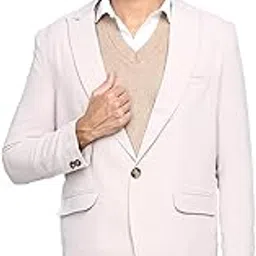 dlanxa Men Slim Fit Single Breasted Formal Blazer-picture-15