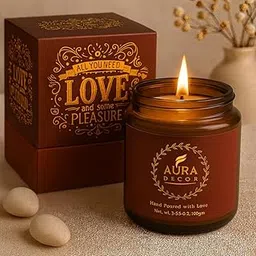 Aura Decor Body Massage Candle (Made of Pure Natural Wax & Essential Oils) (120 ml)-picture-17