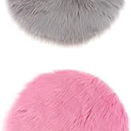 bnf bnf® 2Pcs Faux Fur Seat Cushion Pad Artificial Sheepskin Mat | Rugs & Carpets | Leather Fur & Sheepskin Rugs-picture-12