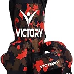 Victory Boxing Kit for Kids| Pack of 4 (Boxing Gloves, Head Guard & Filled Punching Bag) | Boxing Training Punching Bag for Boys & Girls |-picture-24