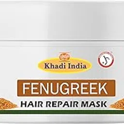 Khadi Herbal and Natural Fenugreek & Ayurvedic Herb Hair Mask for Growth, Strength, and Frizz-Free Shine 200ml-picture-26