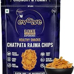 Evolve Rajma Chips Healthy Snacks for Kids, Adults | High Protein, Gluten Free, Low Calorie, No Artificial Flavors or Colors, Ready to Eat, Masala Flavor - 100 gram-image-13