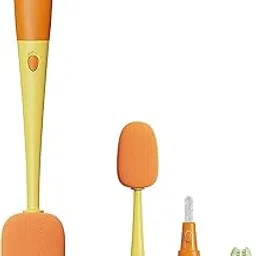 KATHORWARES 3-in-1 Bottle Cleaning Brush | Silicone Long Handle Brush + Cap & Lid Cleaner | Deep Clean for Bottles, Thermos, Glass, Flasks, Kitchen Sink | (3 in 1 Long Handle Brush)-image-69