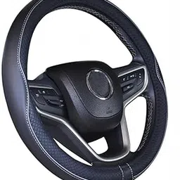 CARIZO SportLine Steering Wheel Cover Black & Grey, Antislip Grip, Odourless Material, Sporty Premium Look, Compatible with Maruti Suzuki Celerio (Type-II) 2017-2021-image-13