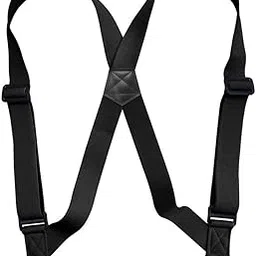 lyla Suspenders for Men Adjustable Pants Durable Utility for Wedding Black-picture-33