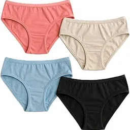 Women Comfortable Pure Cotton Panties (_Solid-13-S Pack of 10) Multicolour-image-57