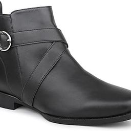 inc.5 Women Black Mid Top Boots with Buckle Detail Clog-picture-44