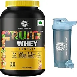 Muscle Transform Fruity Whey Protein Isolate, 26g Protein, 5.5 BCAAs, 6g Glutamine, 15g EAA | Muscle-Building Whey Protein Supplement Powder | Lean Body High Whey Protein Powder for Muscle Growth, Rapid Recovery | Refreshing Whey Protein Blend for Men and Women [Chocolate,1kg] | Free Gym Shaker Ideal for Whey Protein, Preworkout and BCAAs-image-21