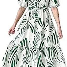jwalin Women's Rayon Printed Midi Dress|Dress for Woman|Western Dress|One Piece Dress|Dresses-picture-15
