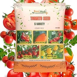 Beejhub-Tomato Seeds | Home and Terrace Gardening | Fresh Indian Tomato Seeds | 5 Varieties | Easy to Grow | Vegetable Seeds | 800+ seeds-image-93